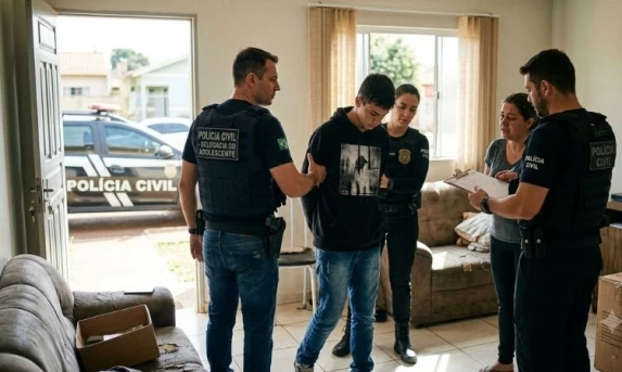 Adolescente é apreendido em Cafelândia suspeito de roubar carro de motorista de aplicativo em Cascavel