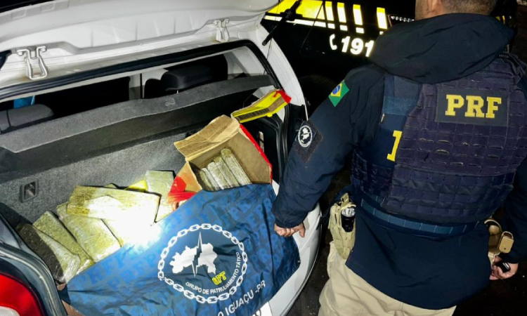Adolescente é contratado para assumir posse de droga em abordagem da PRF na BR-277