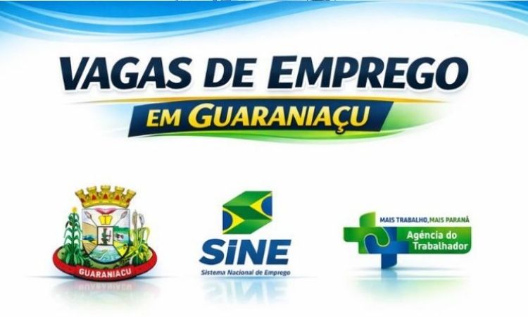 Agência do Trabalhador de Guaraniaçu anuncia diversas vagas de emprego e entrevistas com cooperativas
