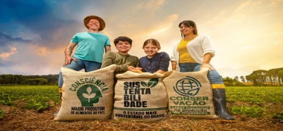 AGRICULTURA E ABASTECIMENTO: Paraná lança campanha sobre liderança do Estado em ações de sustentabilidade no campo.