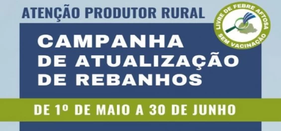AGROPECUÁRIA: Adapar promove campanha de atualização de rebanhos.