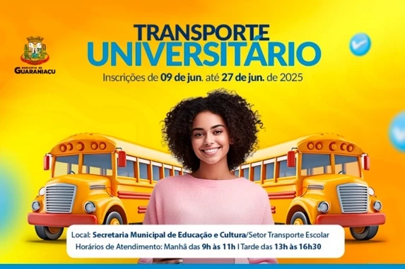 Alunos que utilizam transporte para estudar em Cascavel, devem fazer ou renovar cadastro na Secretária de Educação.