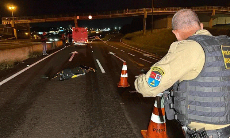 Atropelamento na BR-467 em Cascavel deixa uma vítima fatal