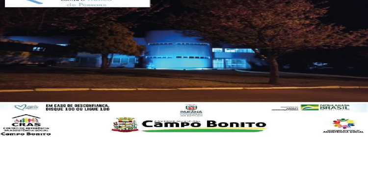 CAMPO BONITO: Município lança Campanha Coração Azul.
