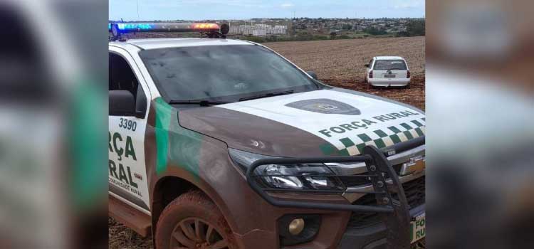 CASCAVEL: Carro com alerta de furto é recuperado pela Força Rural da GM.