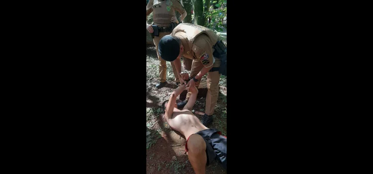 CASCAVEL: Homem, com uma faca, ataca guarda no Zoológico; PM prendeu o indivíduo