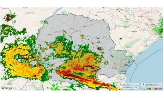 Chuva retorna ao Paraná e Laranjeiras do Sul atinge média histórica para o mês de abril