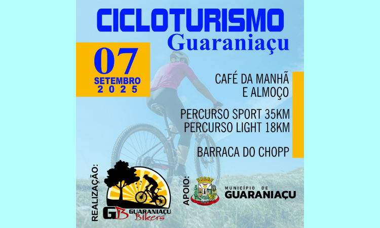 Cicloturismo Guaraniaçu 2025: pedalando pela natureza e cultura local