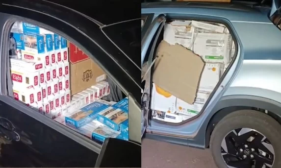 CIGARROS CONTRABANDEADOS: Quatro Veículos Carregados São Apreendidos na PR-239 em Toledo