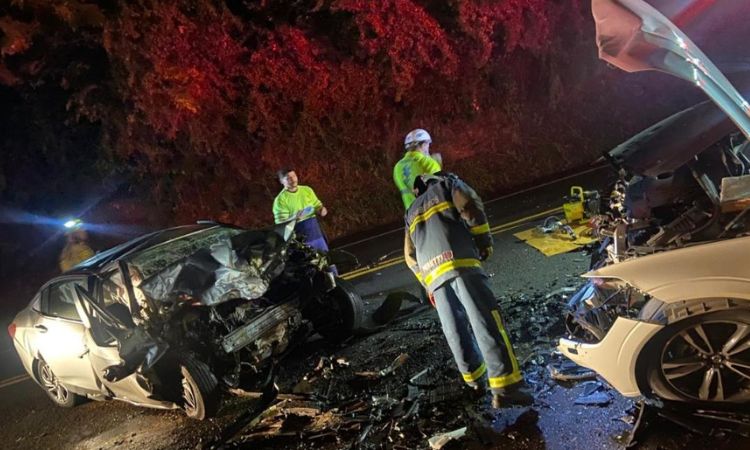 Colisão Frontal Mata Uma Pessoa na BR-277 em Guaraniaçu