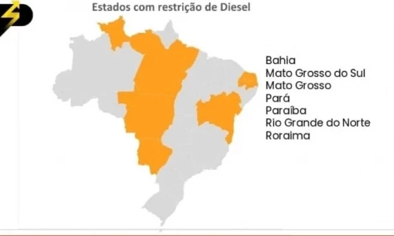 DIESEL: Sete estados do Brasil têm restrição do combustível em plena colheita da soja e proximidade do pico do escoamento.