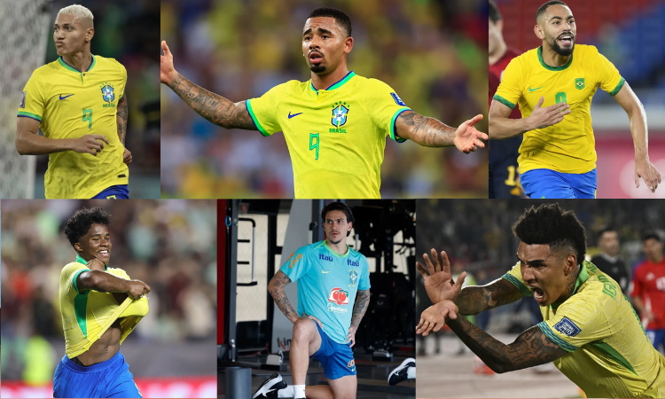 Disputa pela camisa 9 da Seleção Brasileira ganha novos capítulos às vésperas de convocação