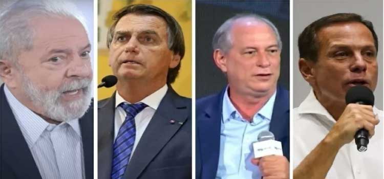 ELEIÇÕES 2022: Pesquisa PoderData aponta Lula liderando com 42%; Bolsonaro tem 35%; Ciro, 5%, e Doria, 4%.