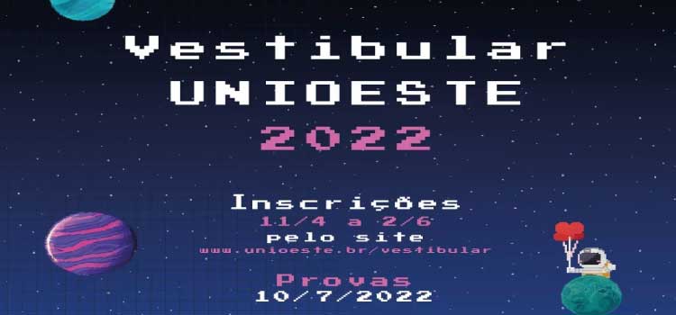 ENSINO SUPERIOR: Unioeste abre inscrições do Vestibular 2022; prova de julho será em nove cidades.