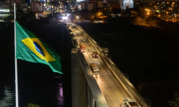 EPR Iguaçu programa interdição da Aduana e Ponte da Amizade para revitalização da sinalização e implantação de dispositivos de segurança