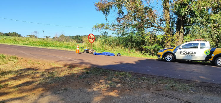 ESPIGÃO ALTO DO IGUAÇU: Acidente na PR- 473 tira vida de motociclista.