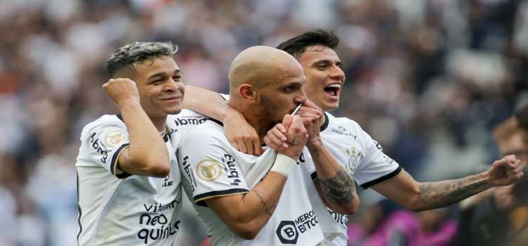 ESPORTE: Corinthians vence Goiás e empata em pontos com líder Palmeiras.