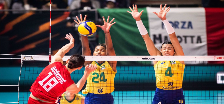 ESPORTES: Brasil cai para Sérvia e fica com o vice no Mundial de vôlei feminino.