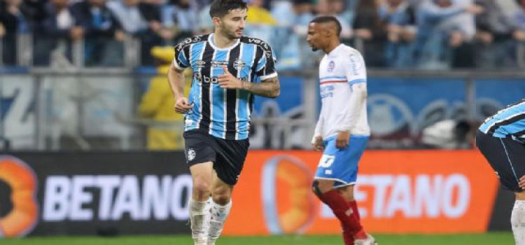ESPORTES: Grêmio busca empate, supera o Bahia nos pênaltis e alcança semifinal da Copa do Brasil.