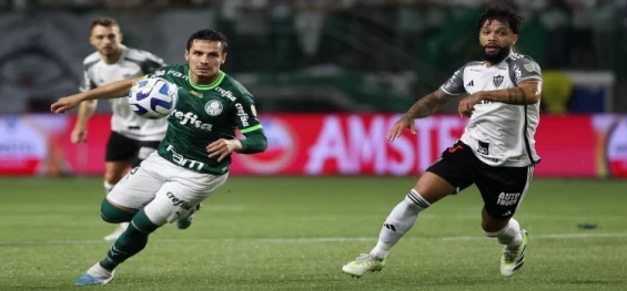 ESPORTES: Palmeiras controla, empata com Atlético-MG e vai às quartas da Libertadores.