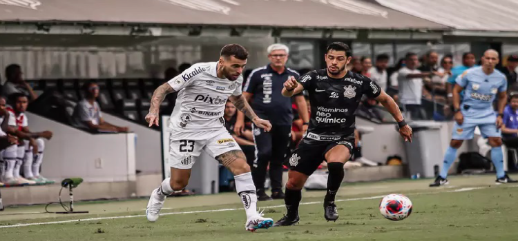 ESPORTES: Santos e Corinthians empatam em bom clássico na Vila Belmiro.