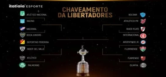 ESPORTES: Veja onde assistir aos jogos das oitavas de final da Libertadores.