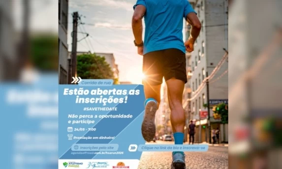 Estão abertas as inscrições para a 3ª Hospital Santo Antônio Run; evento terá premiação em dinheiro