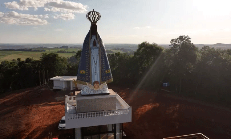 Estátua gigante de Nossa Senhora em Boa Vista da Aparecida será inaugurada dia 28