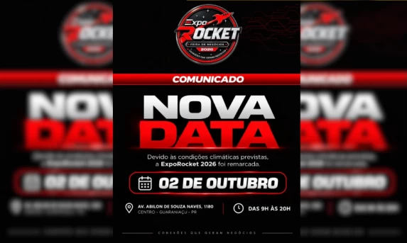 ExpoRocket 2026 em Guaraniaçu tem nova data confirmada e será realizada em 2 de outubro