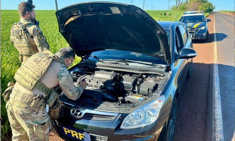 FISCALIZAÇÃO NA ESTRADA: MOTORISTA É PRESO POR RECEPTAÇÃO APÓS SER FLAGRADO COM VEÍCULO 