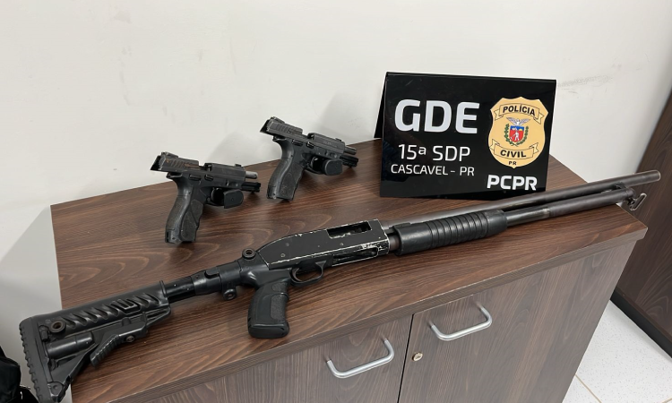 GDE recupera armas roubadas em assalto na BR-369.
