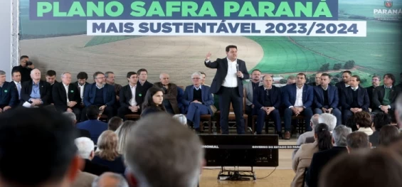 AGRICULTURA: Governador lança Plano Safra do Paraná com R$ 54,3 bilhões, maior da história do Estado.
