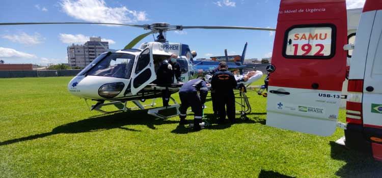 GUARANIAÇU: Aeromédico do CONSAMU atende paciente no município