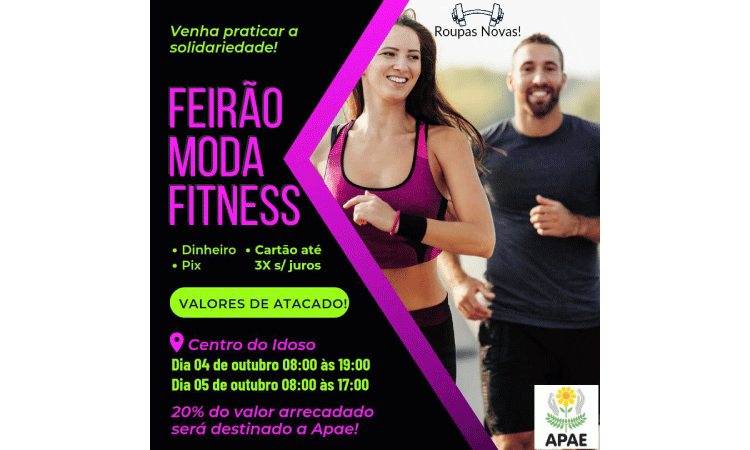 GUARANIAÇU: APAE promove Feirão de Moda Fitness