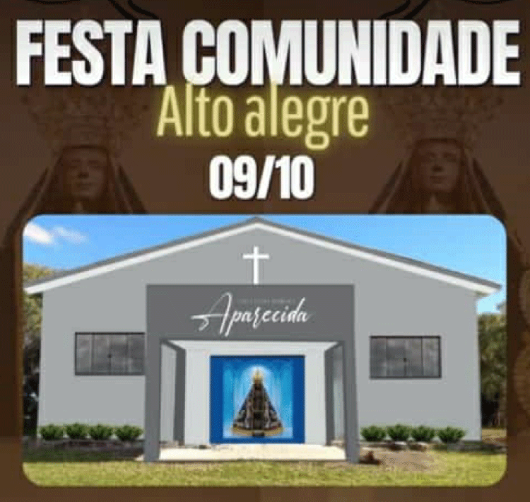 GUARANIAÇU: Comunidade de Alto Alegre realiza festa no próximo Domingo.