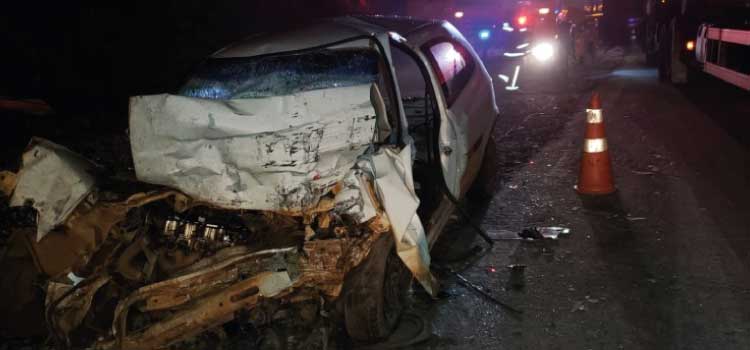 GUARANIAÇU: Duas pessoas morrem em grave acidente na rodovia BR 277 Km 510