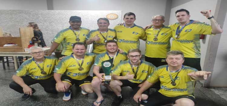 GUARANIAÇU: Equipe do bolão masculino conquista 3° lugar da Copa Oeste.