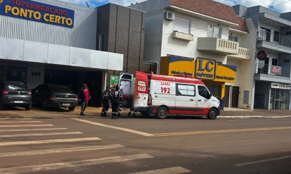 GUARANIAÇU: Idoso sofre mal súbito e é socorrido pelo SAMU