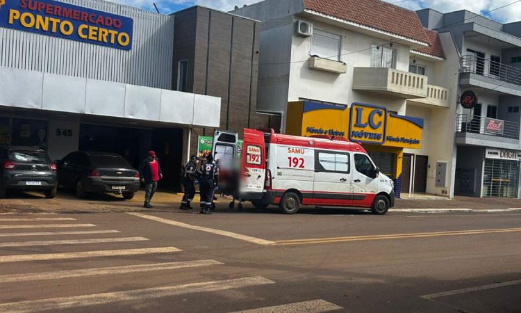 GUARANIAÇU: Idoso sofre mal súbito e é socorrido pelo SAMU