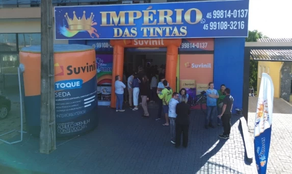 GUARANIAÇU: Império das Tintas inaugura sua loja filial no município.