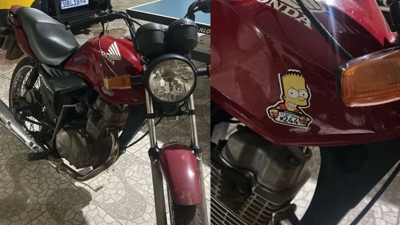 Guaraniaçu: Motociclista foge da PM e abandona veículo após transitar pela contramão na região central