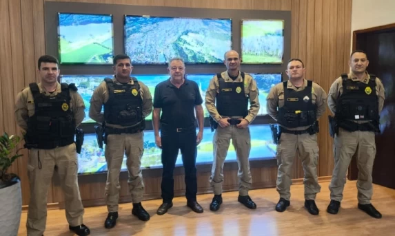 Guaraniaçu recebe visita institucional do Comando do 6º Batalhão da Polícia Militar.
