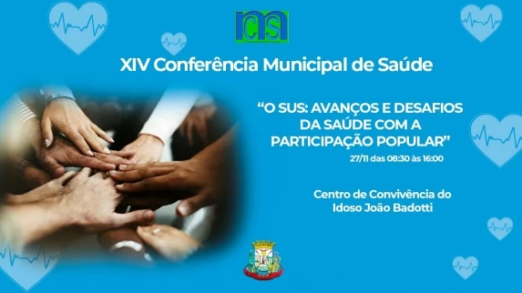GUARANIAÇU: Secretaria de Saúde anuncia XIV Conferência Municipal de Saúde em Guaraniaçu