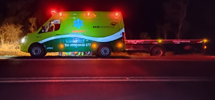 GUARANIAÇU – Motociclista de 18 anos é fechado por carreta e cai na BR 277