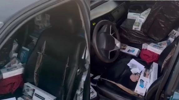 Homem é Preso com Carro Carregado de Cigarros Contrabandeados na BR-277, Próximo a Santa Tereza do Oeste