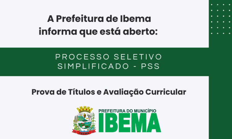 IBEMA ABRE INSCRIÇÕES PARA PROCESSO SELETIVO SIMPLIFICADO