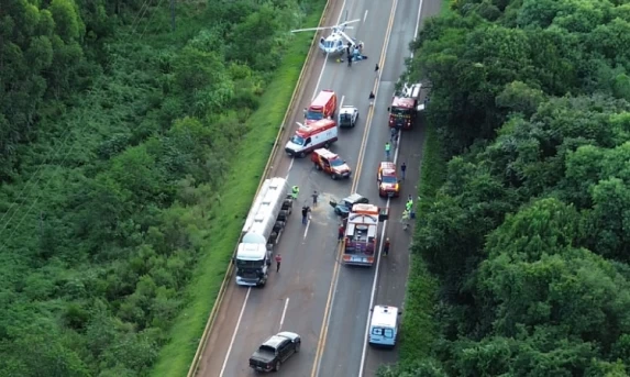 IBEMA: Grave acidente é registrado no km 539 da BR-277