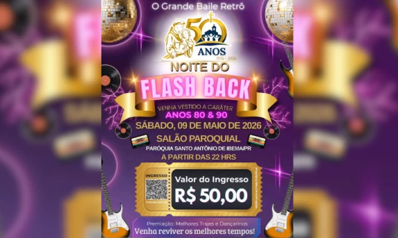 Ibema se prepara para uma viagem no tempo