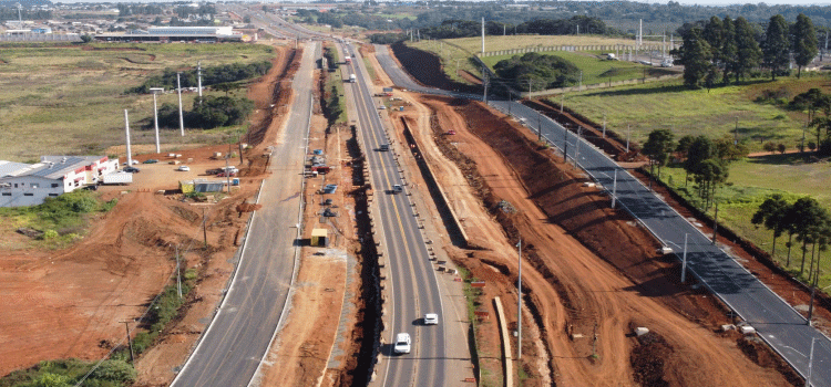 INFRAESTRUTURA: Duplicação da BR-277 em Guarapuava desvia tráfego de veículos para as marginais.