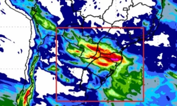 Inmet eleva alerta para nível Laranja no Paraná com risco de temporais, ventos de até 100 km/h e granizo